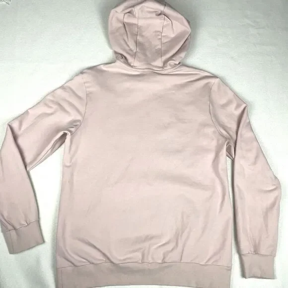 Nike Lab Essentials Hoodie Mens M Silt Red Pink Black Stretch Zip Pockets Rare